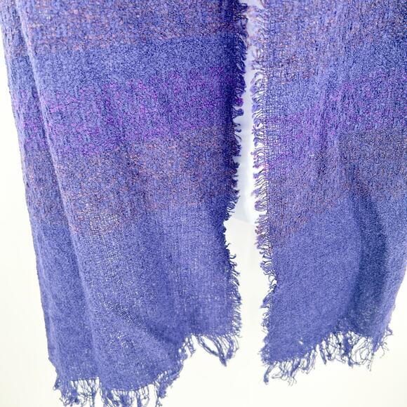 Kerry Woollen Mills Irish Celtic Vintage‎ Frayed Hem Lamsbwool Blend Scarf Wrap - Picture 5 of 5